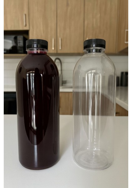 2 Adet 1000ML Sızdırmaz Kapaklı Şeffaf Pilastik Süt Ayran Limonata Meşrubat Içecek Şişesi modelleri