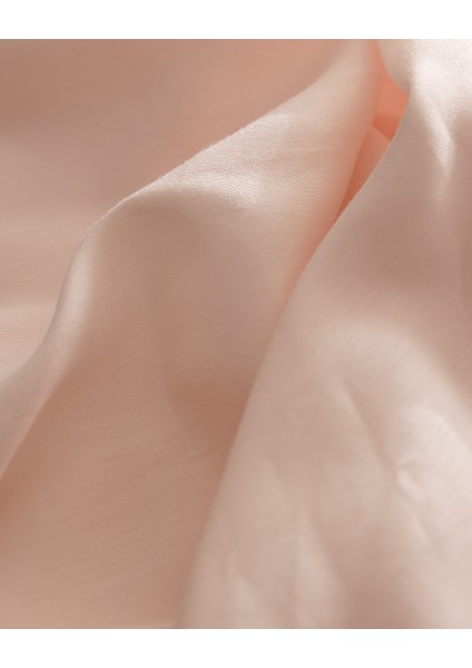 Ciel Tek Kişilik Plus %100 Pamuk Lastikli Saten Çarşaf - Açık Pudra indirimleri