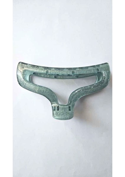 Simli Oval Model Su Yeşili Renk 11 cm Kadın Mandal Saç Tokası - Şık ve Dayanıklı modelleri