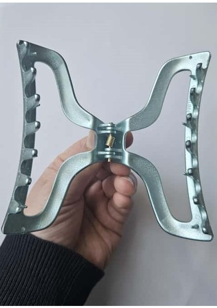 Simli Oval Model Su Yeşili Renk 11 cm Kadın Mandal Saç Tokası - Şık ve Dayanıklı fırsatları