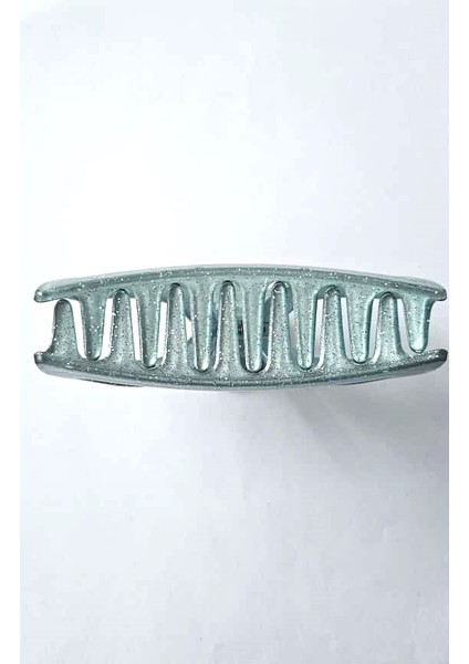 Simli Oval Model Su Yeşili Renk 11 cm Kadın Mandal Saç Tokası - Şık ve Dayanıklı indirimleri