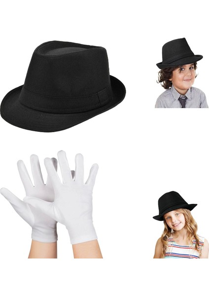 Çocuk Sahne Performans Seti - Gösteri Fötr Şapka ve Eldiven fiyatları
