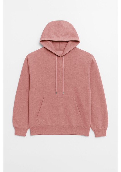 Kadın Kapüşonlu Cepli Mercan Sweatshirt fiyatları