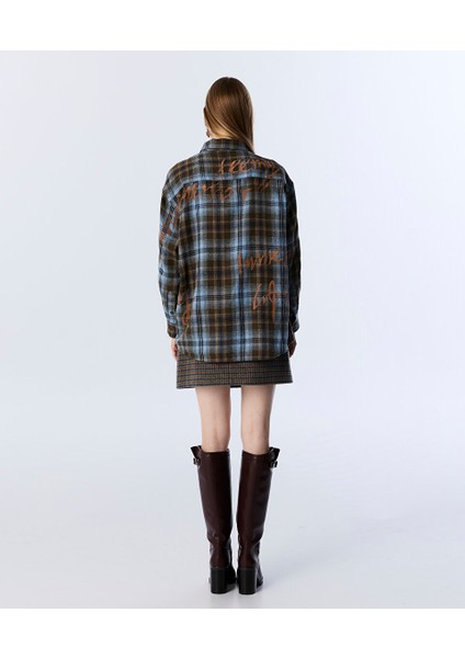 EKOSE DESEN SLOGAN BASKILI GÖMLEK TW6250025117074 fırsatları