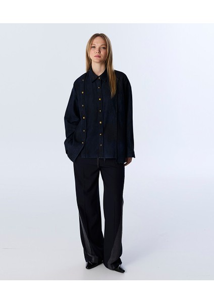 METAL AKSESUARLI JEAN GÖMLEK TW6250025128015 fiyatları