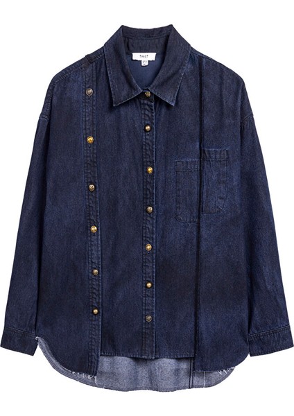 METAL AKSESUARLI JEAN GÖMLEK TW6250025128015 indirimleri