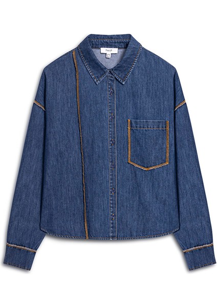 KONTRAST DİKİŞLİ GÖMLEK TW6250025198015