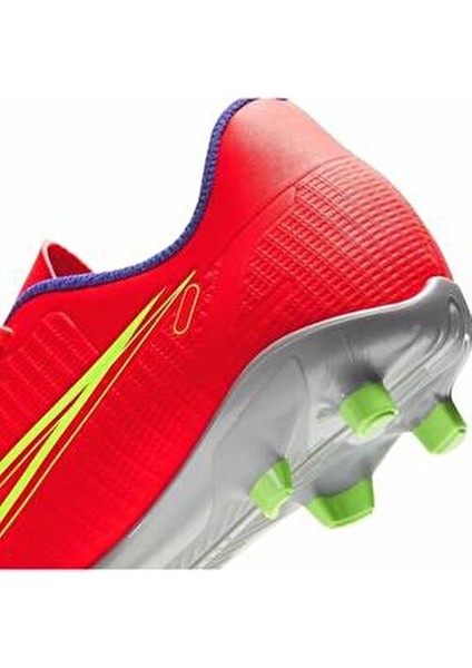Jr Vapor 14 Club Fg/mg Çocuk Krampon Kırmızı Siyah Renklerle Hız ve Çeviklik Sunar
