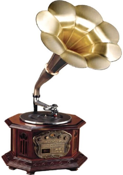 Gramofon Elektronik Plak Çalar CD Player Radyo Kasetçalar USB C0099