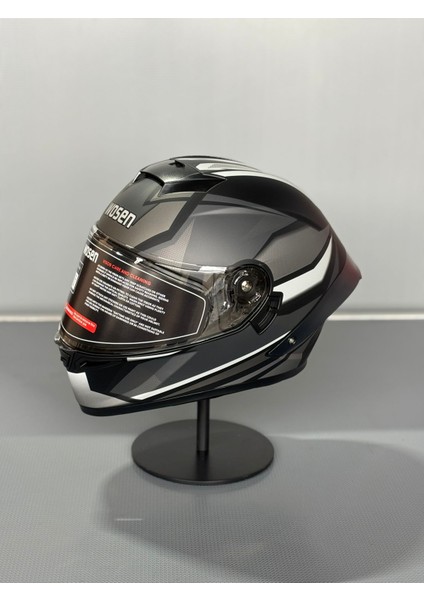 WS-602 Güneş Gözlüklü Full Face Kask (Şeffaf Vizörlü) Matt Black K4 (602) fiyatları