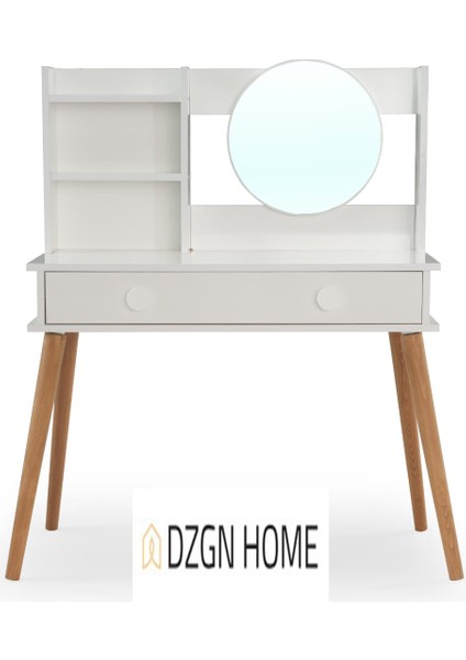 Çekmeceli, Raflı, Aynalı Modern Makyaj Masası, Takı Düzenleyici – Beyaz fırsatları