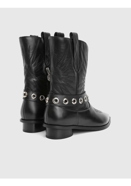 Britni Hakiki Deri Siyah Kadın Bot fırsatları