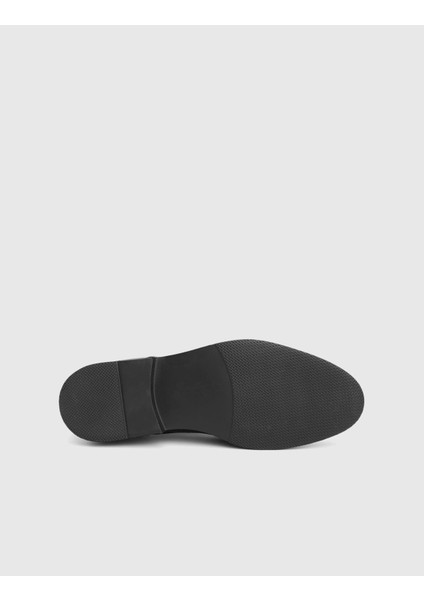 Pablo Hakiki Deri Siyah Erkek Klasik Ayakkabı indirimleri