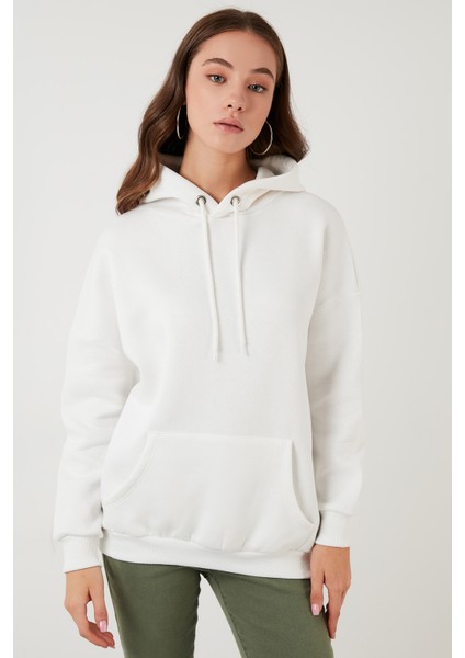 Regular Fit Pamuklu Kapüşonlu Yaka Şardonlu Kışlık 2'li Paket Sweat Bayan Sweat 5863854S2 modelleri