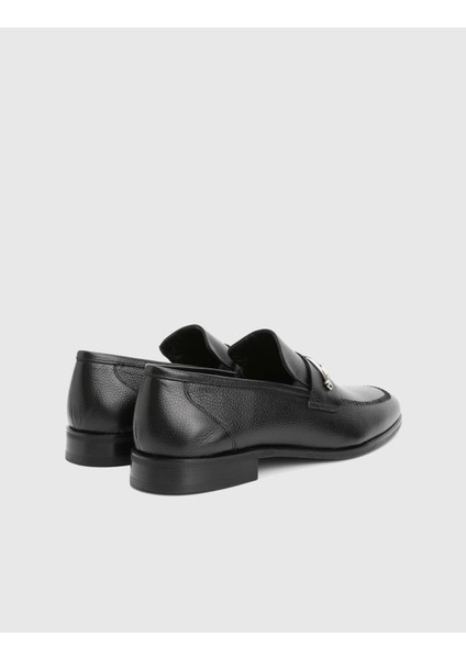 Mile Hakiki Floter Deri Siyah Erkek Klasik Ayakkabı fırsatları