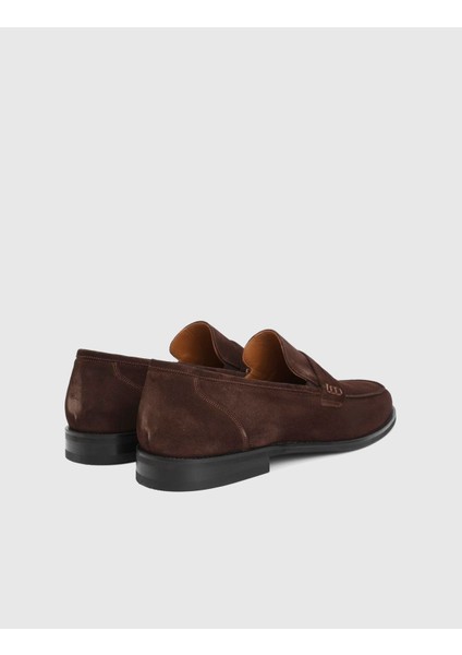 Filip Hakiki Süet Deri Kahverengi Erkek Klasik Ayakkabı fırsatları