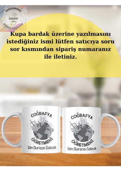 Coğrafya Öğretmeni Öğretmenler Günü Kişiye Özel Kupa Bardak modelleri