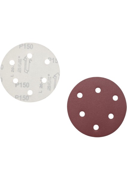 Fixonic Valiente VAL15065 125MM P150 (150 Kum) Delikli Cırt Zımpara (100 Adet)