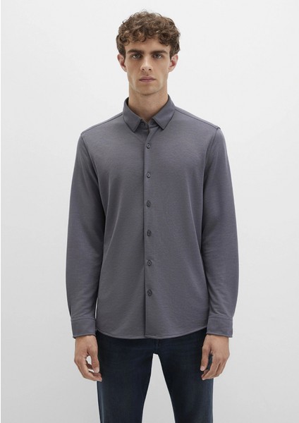 Mavi Black Gri Gömlek 0211908-85309 modelleri