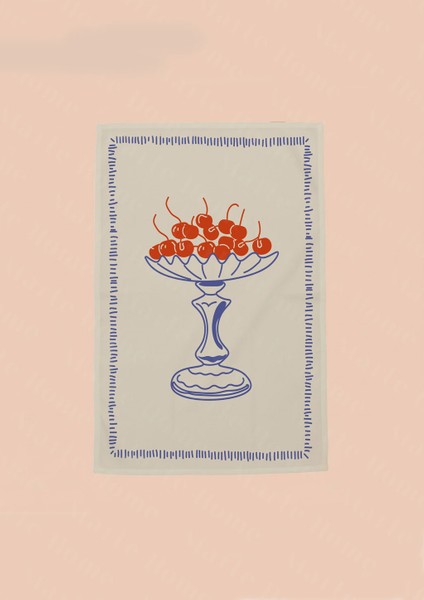 Renkli̇ Baskili 3'lü Set 40X60 Mutfak Havlusu, Kurulama Bezi̇