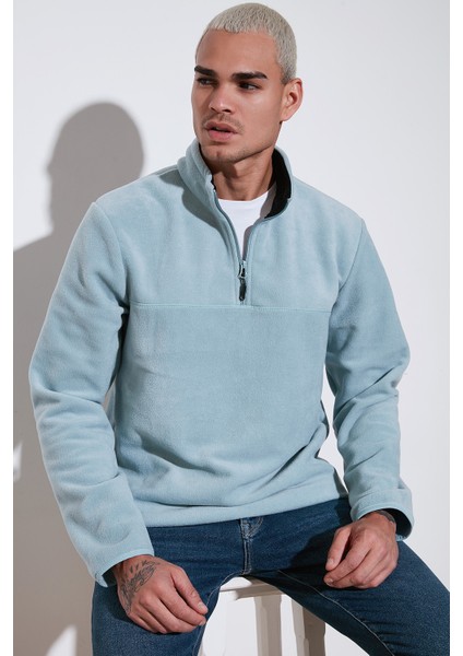 Regular Fit Anti-Pilling Tüylenme Yapmayan Dik Yaka Şardonlu 2'li Paket Polar Erkek Polar 5896700S2 fiyatları