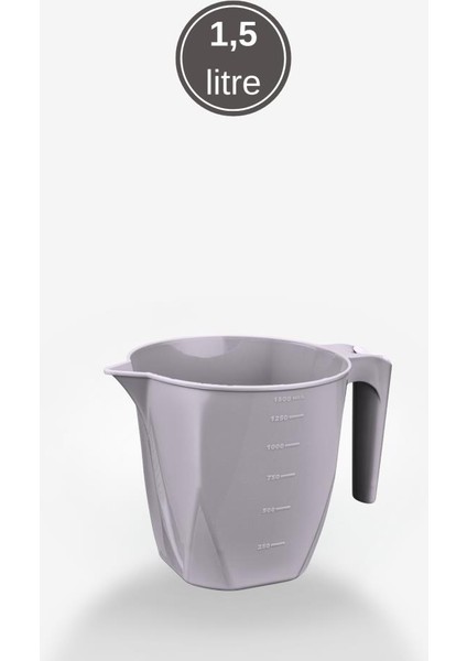 2’li Temizlik Kova Seti, Kapaklı Kulplu Plastik Su Kovası 10 Litre + Maşrapa 1,5 Litre 2’li Set Gri modelleri