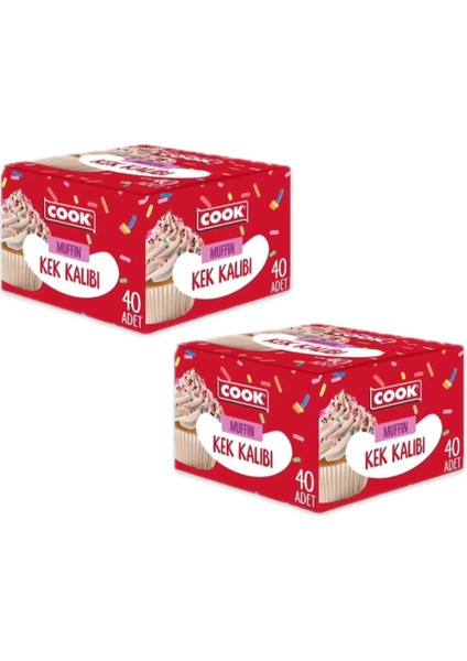 Muffin Kek Kalıbı 40'lı 2 Paket