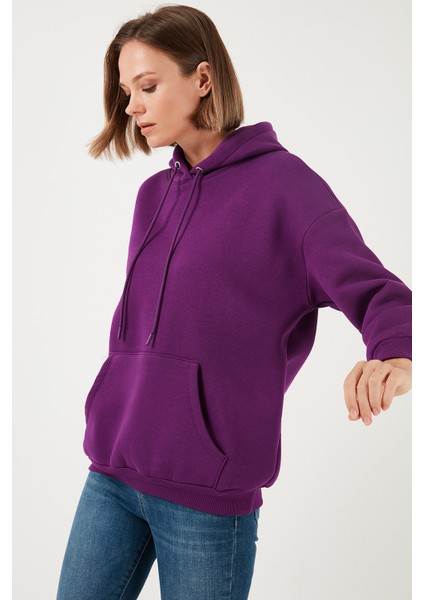 Regular Fit Pamuklu Kapüşonlu Yaka Şardonlu Kışlık 2'li Paket Sweat Bayan Sweat 5863854S2 fiyatları