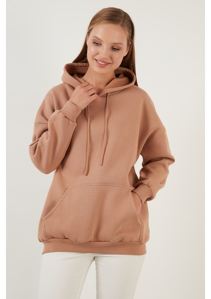 Regular Fit Pamuklu Kapüşonlu Yaka Şardonlu Kışlık 2'li Paket Sweat Bayan Sweat 5863854S2 fiyatları