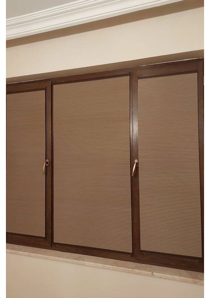 Kahve Rengi Katlanabilir Plise Perde, Cam Balkon Perdeleri, Ofis Perdeleri, Pvc Pencere Perdeleri fırsatları