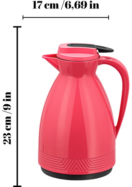 1.5 Litre Cam Termos | Isıya Dayanıklı Çift Katmanlı | Piknik Kamp Ofis Kafe Ev Kullanımı