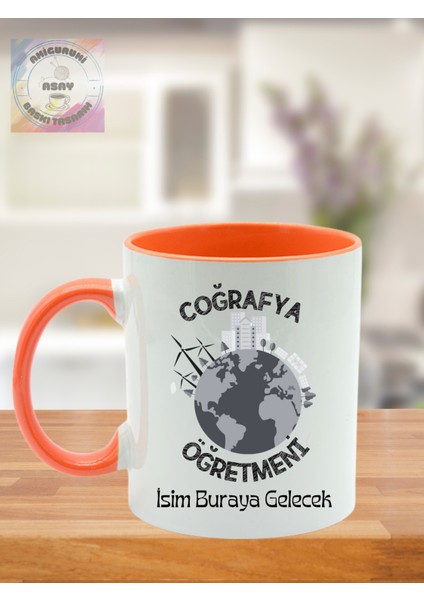 Coğrafya Öğretmeni Öğretmenler Günü Kişiye Özel Kupa Bardak