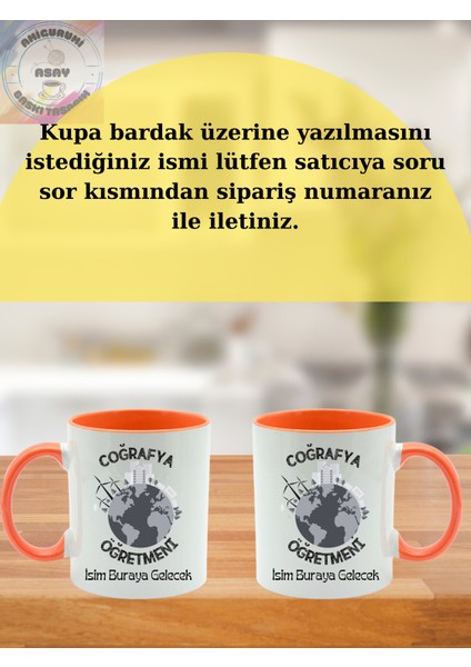 Coğrafya Öğretmeni Öğretmenler Günü Kişiye Özel Kupa Bardak modelleri