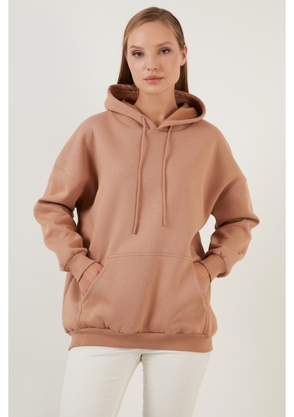 Regular Fit Pamuklu Kapüşonlu Yaka Şardonlu Kışlık 2'li Paket Sweat Bayan Sweat 5863854S2 fiyatları