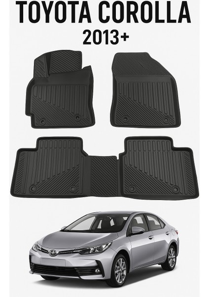 Toyota Corolla 2013+ Uyumlu 3D Oto Paspas Premium fırsatları