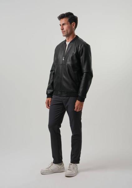 ISAAC ERKEK MONT Erkek Ribanalı Suni Deri Mont indirimleri