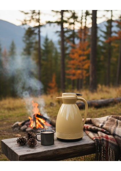 1.5 Litre Cam Termos | Isıya Dayanıklı Çift Katmanlı | Piknik Kamp Ofis Kafe Ev Kullanımı fırsatları