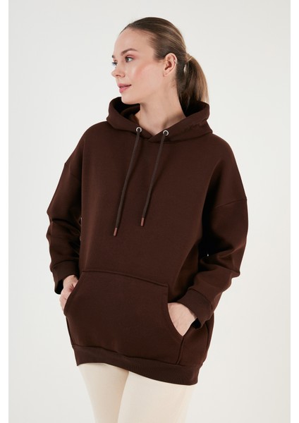 Regular Fit Pamuklu Kapüşonlu Yaka Şardonlu Kışlık 2'li Paket Sweat Bayan Sweat 5863854S2 modelleri