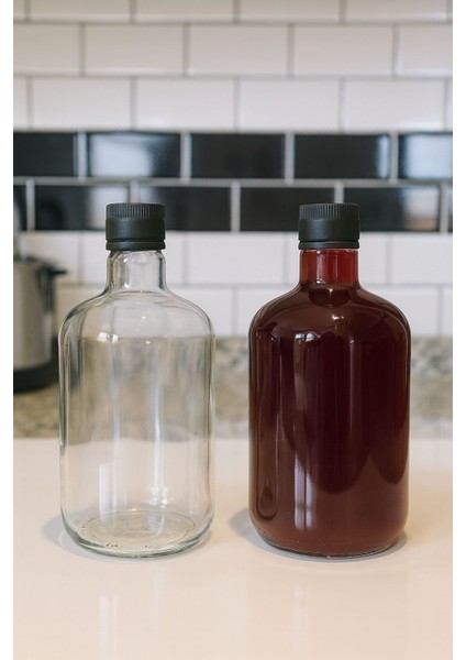 2'li 750 ml Yağdanlık Sosluk Sirkelik Zeytinyağı Şişesi (Filtreli Kapaklı)