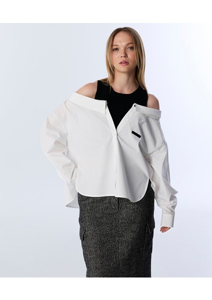 ÇİFT PARÇA GÖRÜNÜM POPLİN GÖMLEK TW6250025121018