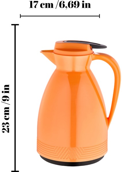 1.5 Litre Cam Termos | Isıya Dayanıklı Çift Katmanlı | Piknik Kamp Ofis Kafe Ev Kullanımı