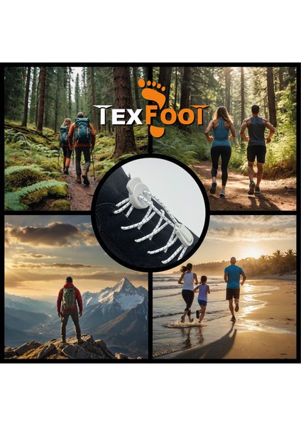 Akıllı Kilitli Elastik Ayakkabı Bağcığı - 120 cm - Lastik Bağcık - Elastic Shoelaces indirimleri