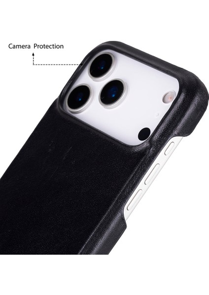 iPhone 17 Pro Max Siyah Deri Kılıf fiyatları