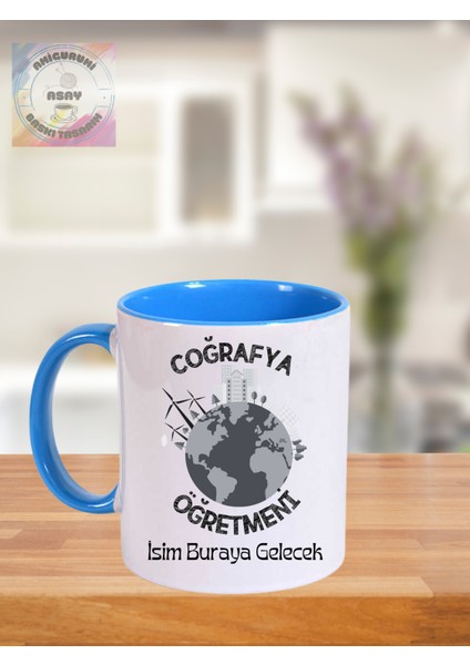 Coğrafya Öğretmeni Öğretmenler Günü Kişiye Özel Kupa Bardak