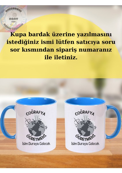 Coğrafya Öğretmeni Öğretmenler Günü Kişiye Özel Kupa Bardak modelleri