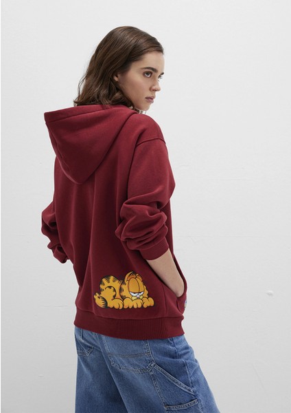 Garfield Baskılı Bordo Sweatshirt 1S10469-85493 fiyatları