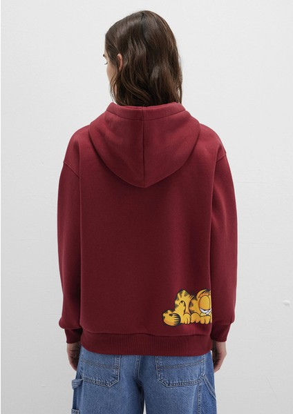 Garfield Baskılı Bordo Sweatshirt 1S10469-85493 fırsatları