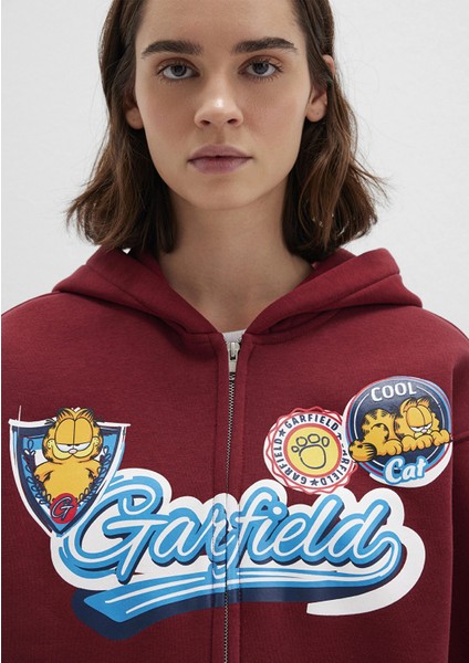 Garfield Baskılı Bordo Sweatshirt 1S10469-85493 indirimleri