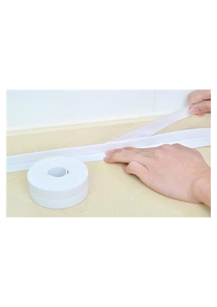 BEYAZ Su Sızdırmaz Lavabo Kenar Bandı (KUTUSUZ)(3.2m) fiyatları