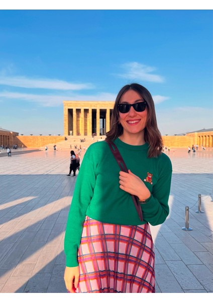 Pullover Zümrüt Ayıcık Detaylı Kışlık Kazak fiyatları